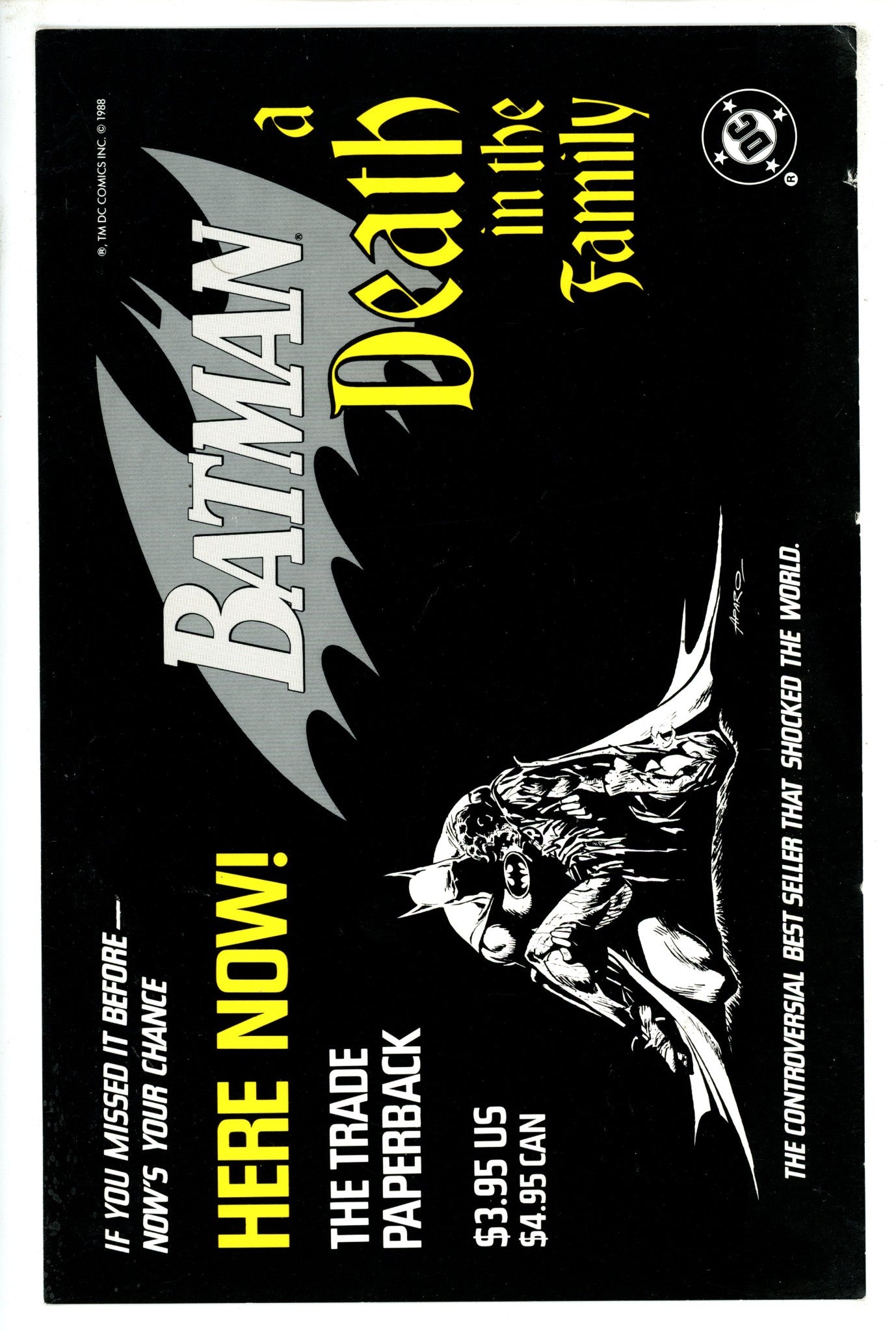 Batman: A Death in the Family TPB Promo Card [nn] (1988)