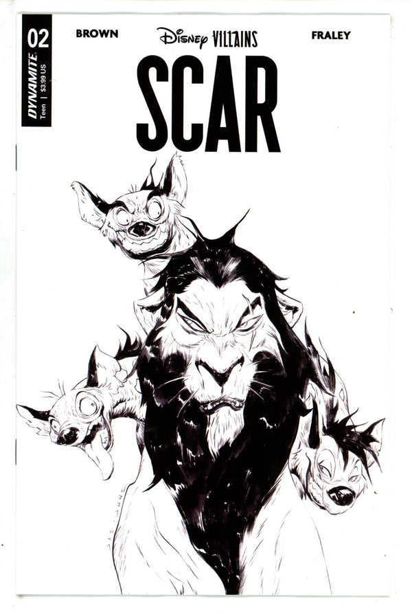Disney Villains Scar 2 Lee B&W Incentive Variant (2023)
