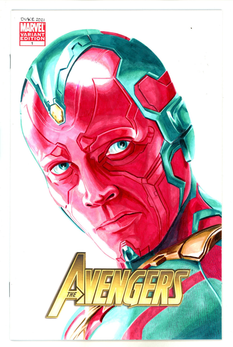 Avengers Vol 4 1 Blank Variant With David Duke Sketch