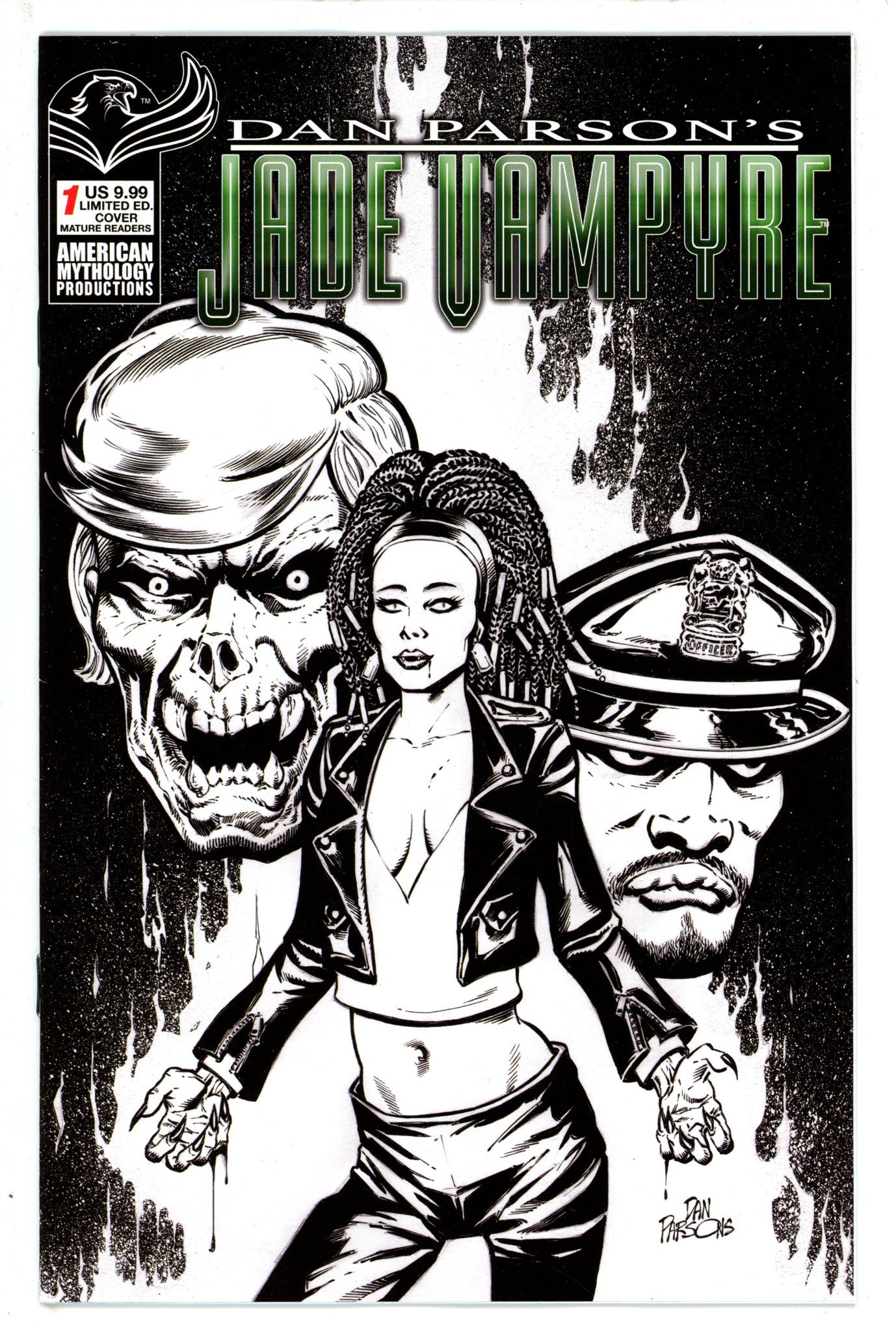Dan Parsons Jade Vampyre 1 B&W Variant (2023)