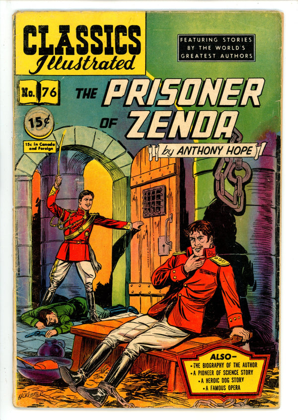 Classics Illustrated The Prinsoner of Zenda 76 HRN 75 VG-