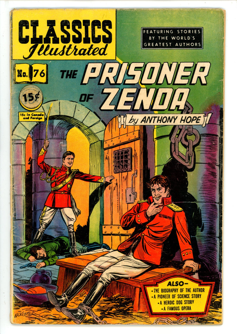 Classics Illustrated The Prinsoner of Zenda 76 HRN 75 VG-
