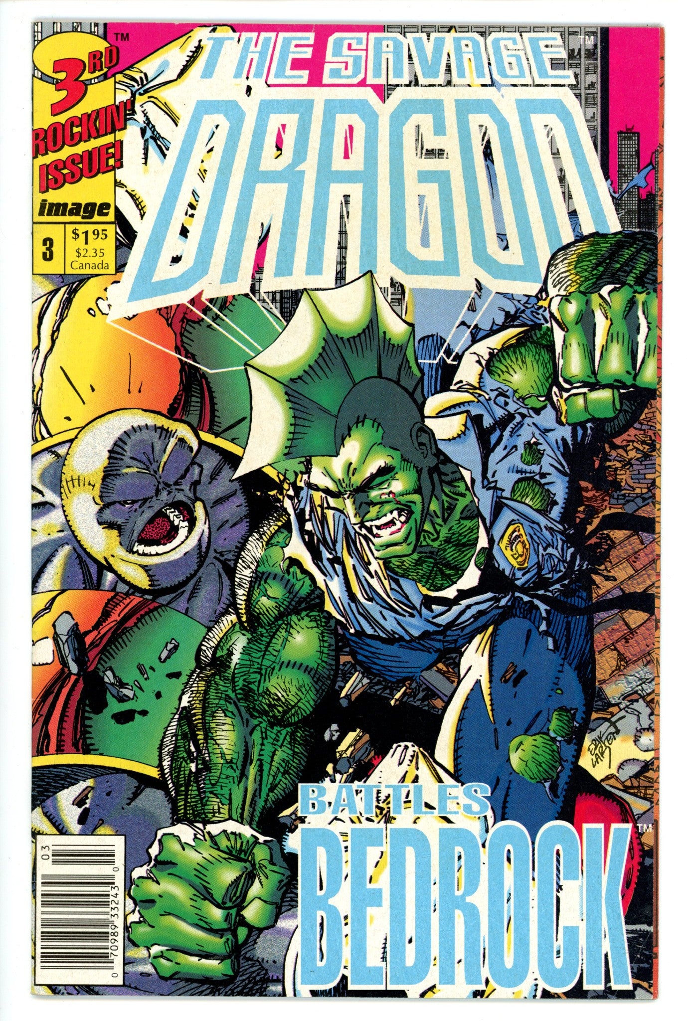 The Savage Dragon 3 Newsstand NM-