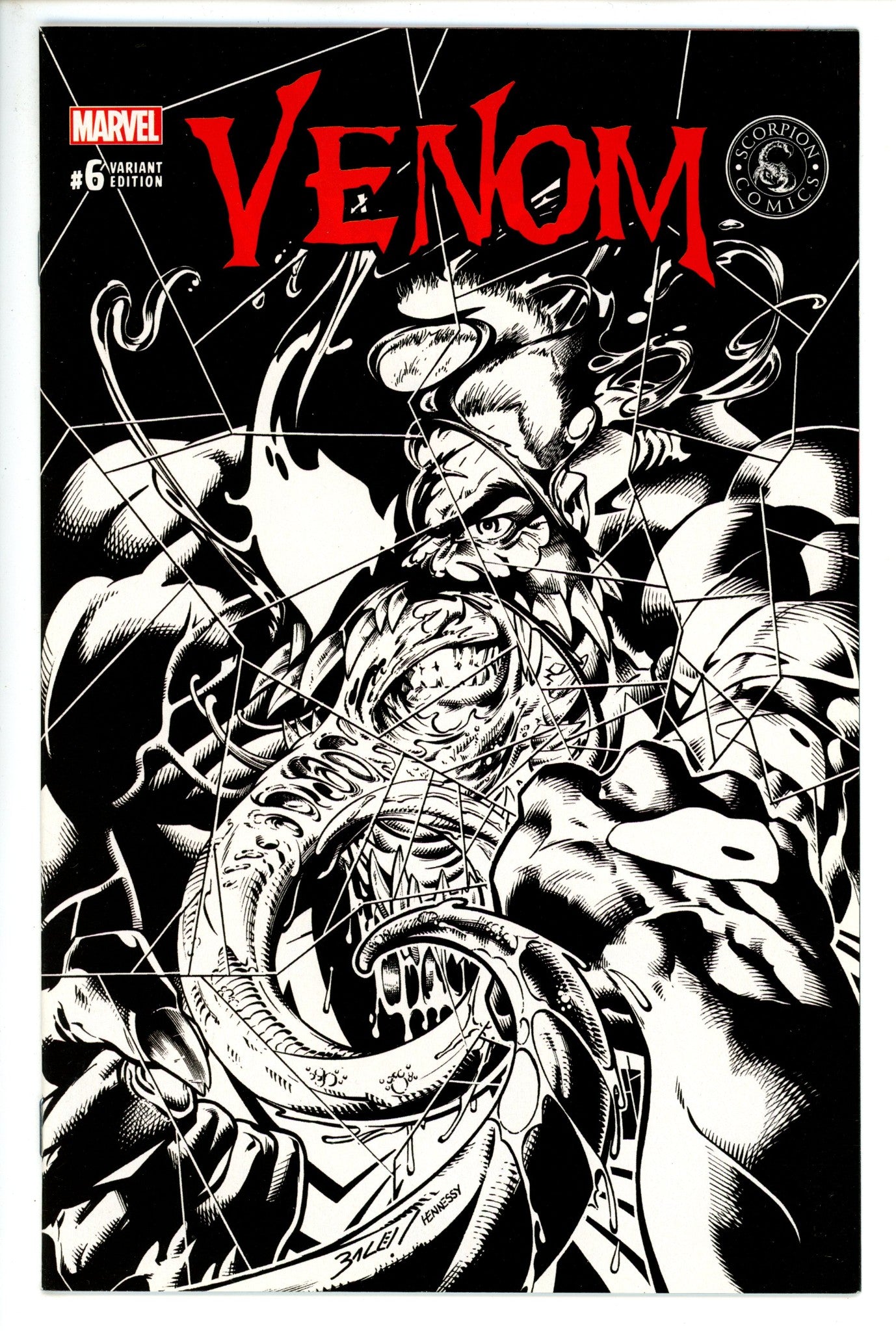 Venom Vol 3 6 Bagley Sketch Variant NM-