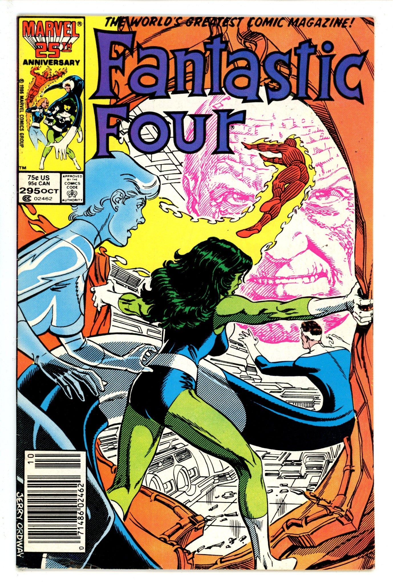 Fantastic Four Vol 1 295 Newsstand (1986)