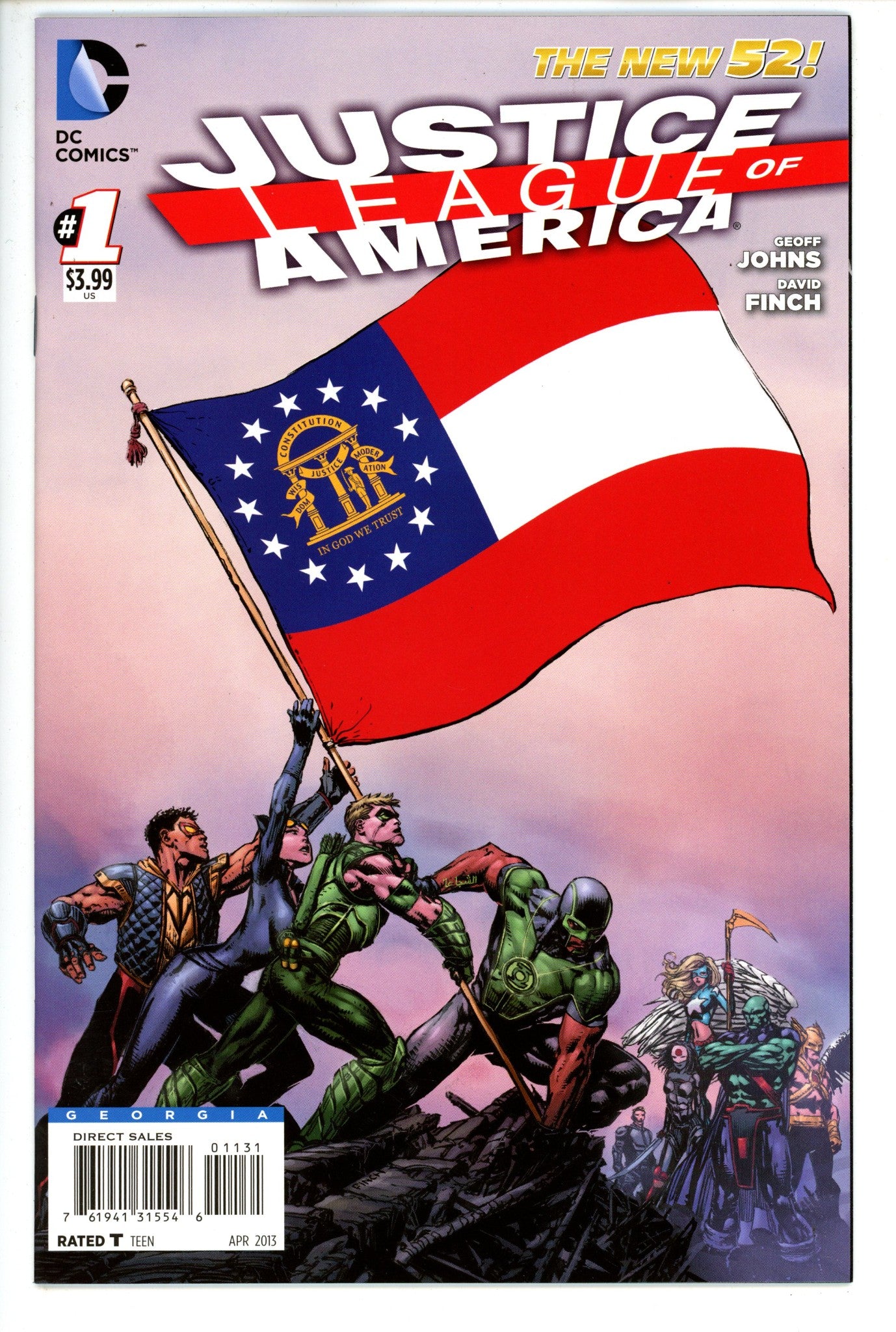 Justice League of America Vol 3 1 Georgia Flag Variant