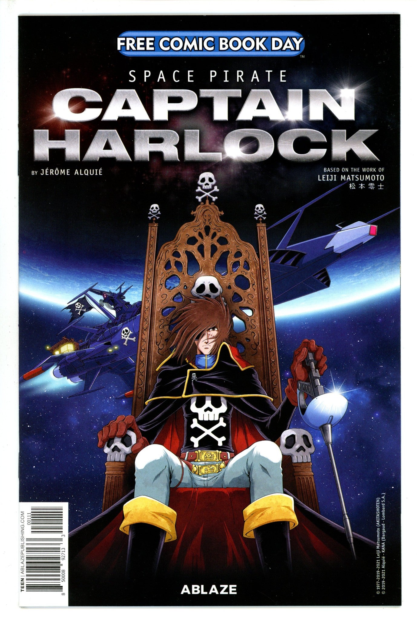 FCBD Space Pirate Captain Harlock 1 Unstamped (2021)