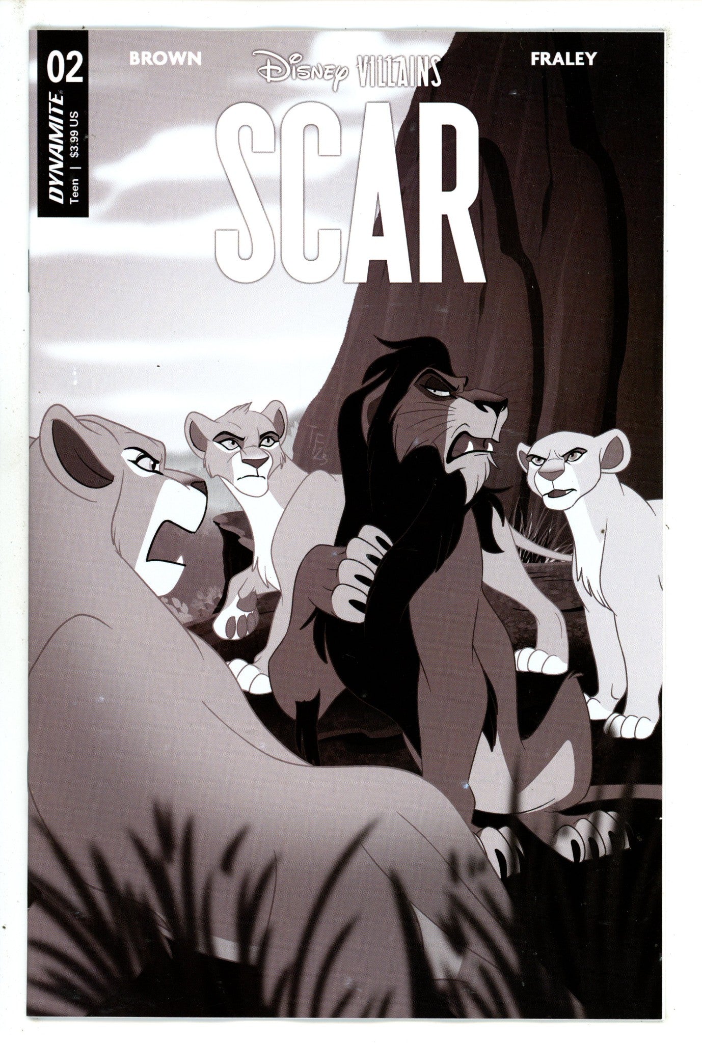 Disney Villains Scar 2 Forstner B&W Incentive Variant (2023)