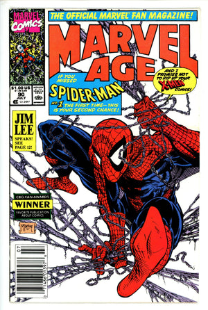 Marvel Age 90 Newsstand VF