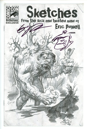 Sketches From The Sick and Twisted Mind of Eric Powell 1 Artist Proof Signed and Sketched NM-