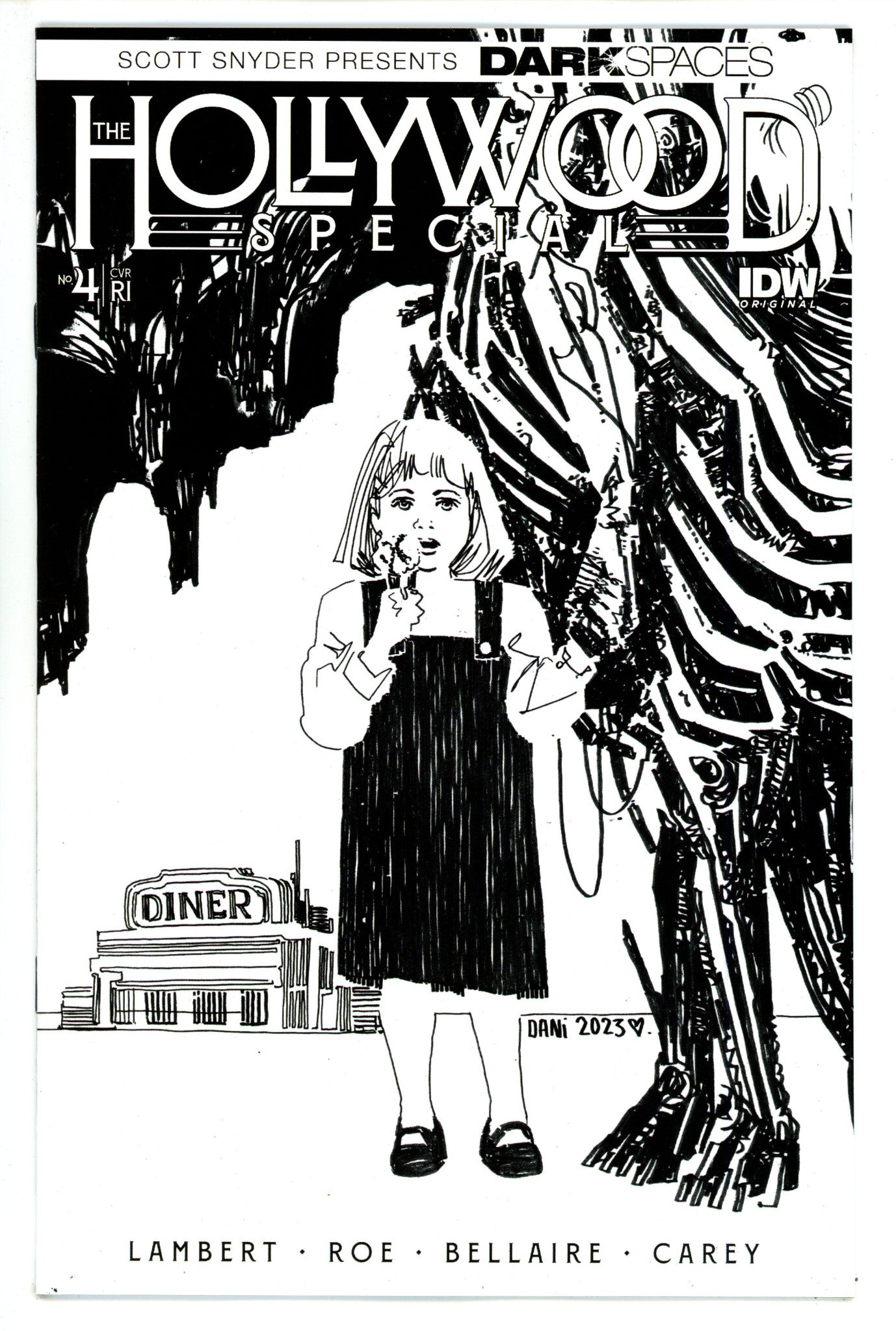 Dark Spaces Hollywood Special 4 Dani B&W Incentive Variant NM- (2023)