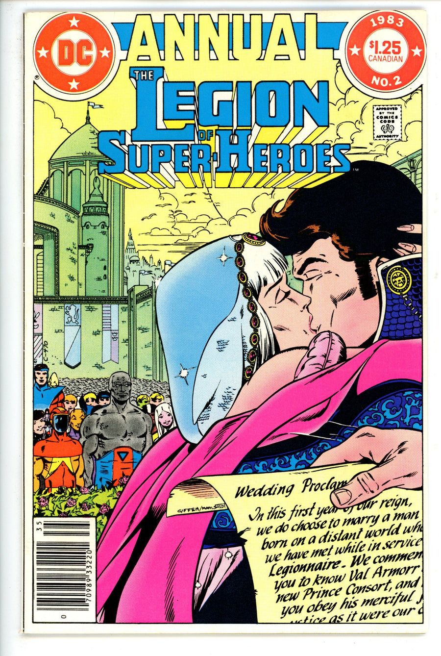 The Legion of Super-Heroes Annual 2 Canadian VF-