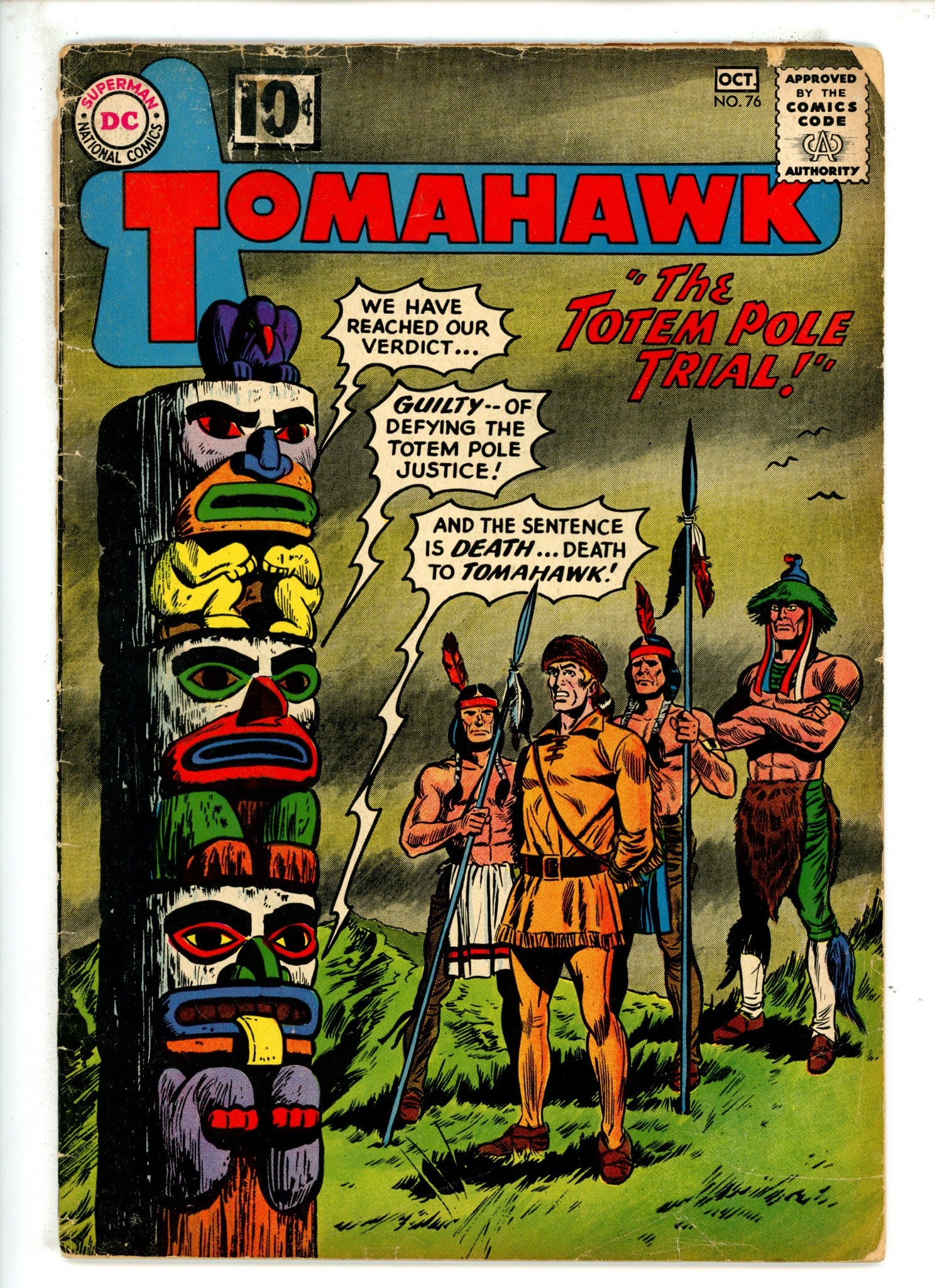 Tomahawk 76 Cover Detached, Spine Split (1961)