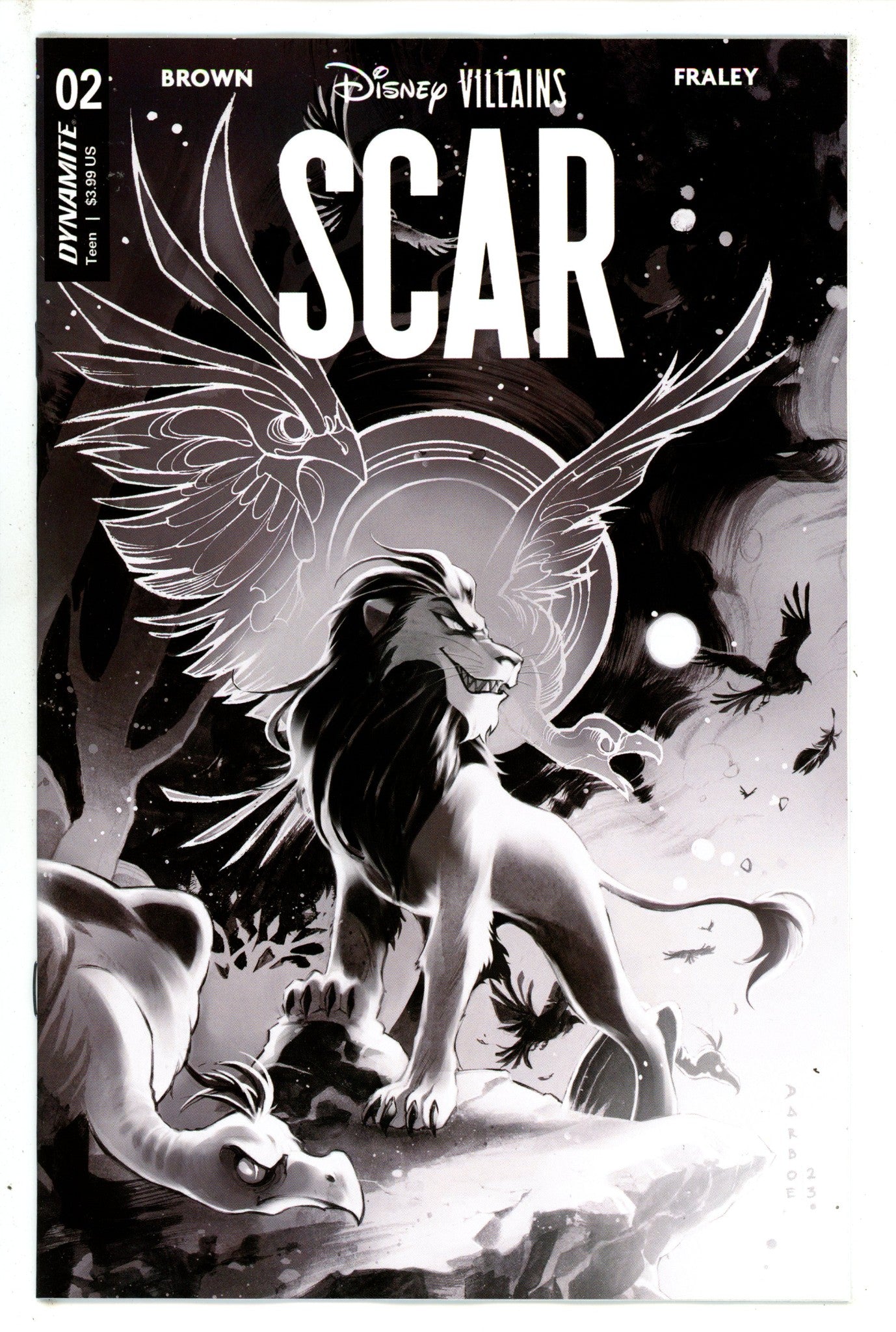Disney Villains Scar 2 Darboe B&W Incentive Variant (2023)