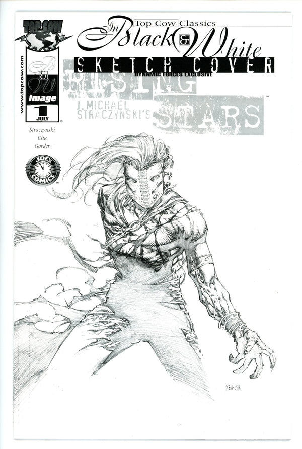 Top Cow Classics in Black and White: Rising Stars 1 Dynamic Forces Sketch Variant