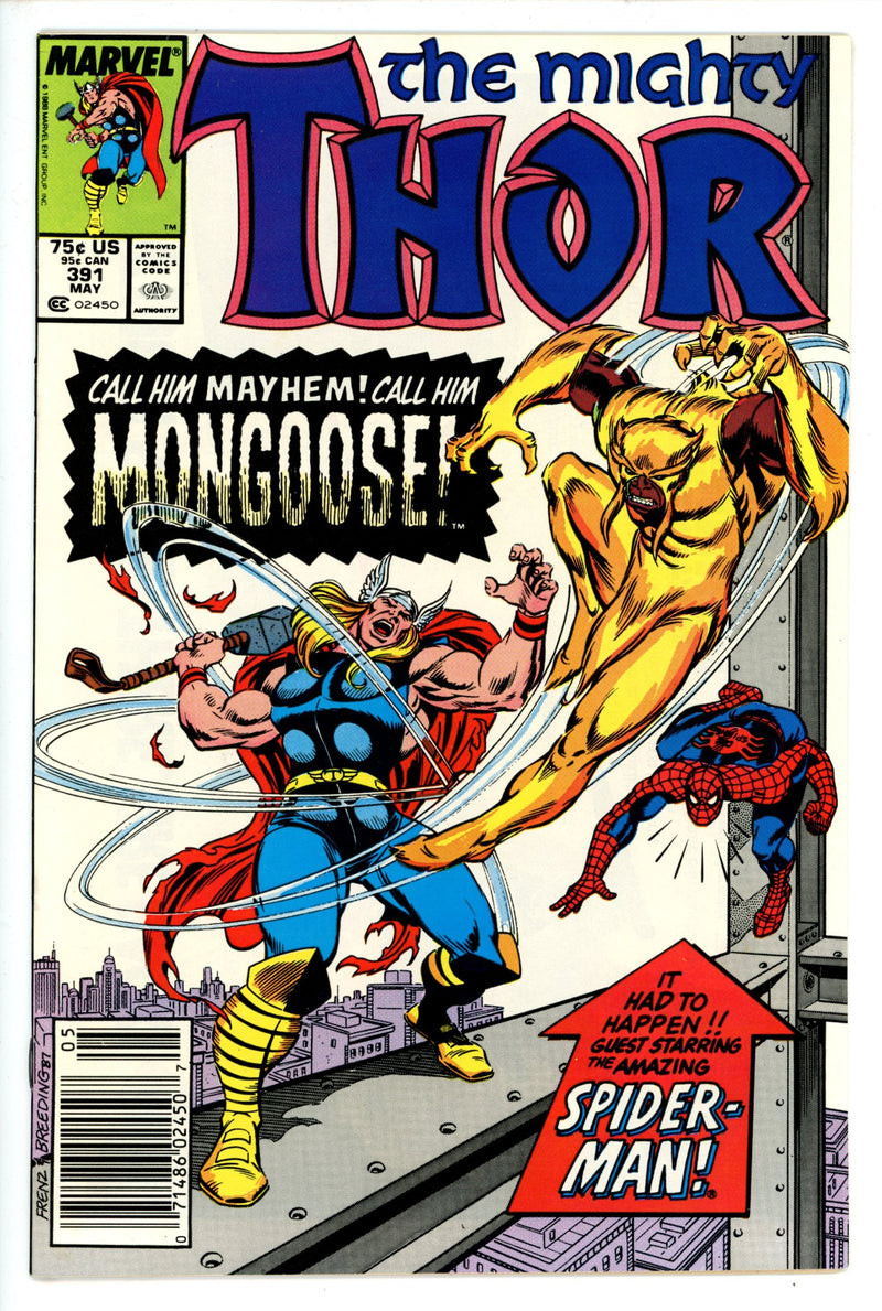 Thor Vol 1 391 Newsstand NM-