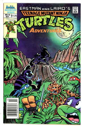 Teenage Mutant Ninja Turtles Adventures Vol 2 15 Canadian Price Variant VF (1990)