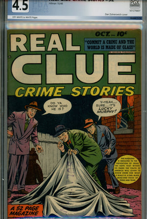 Real Clue Crime Stories Vol 3 8 PGX 4.5