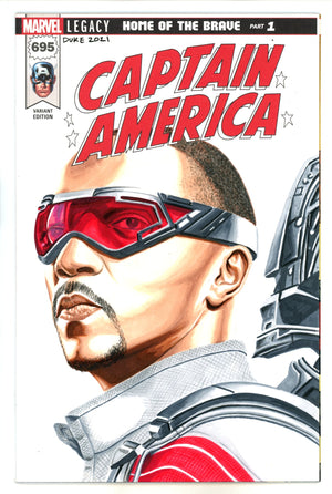 Captain America Vol 1 695 Blank Variant With David Duke Sketch