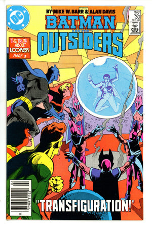 Batman and the Outsiders Vol 1 30 Canadian Price Variant NM- (1986)