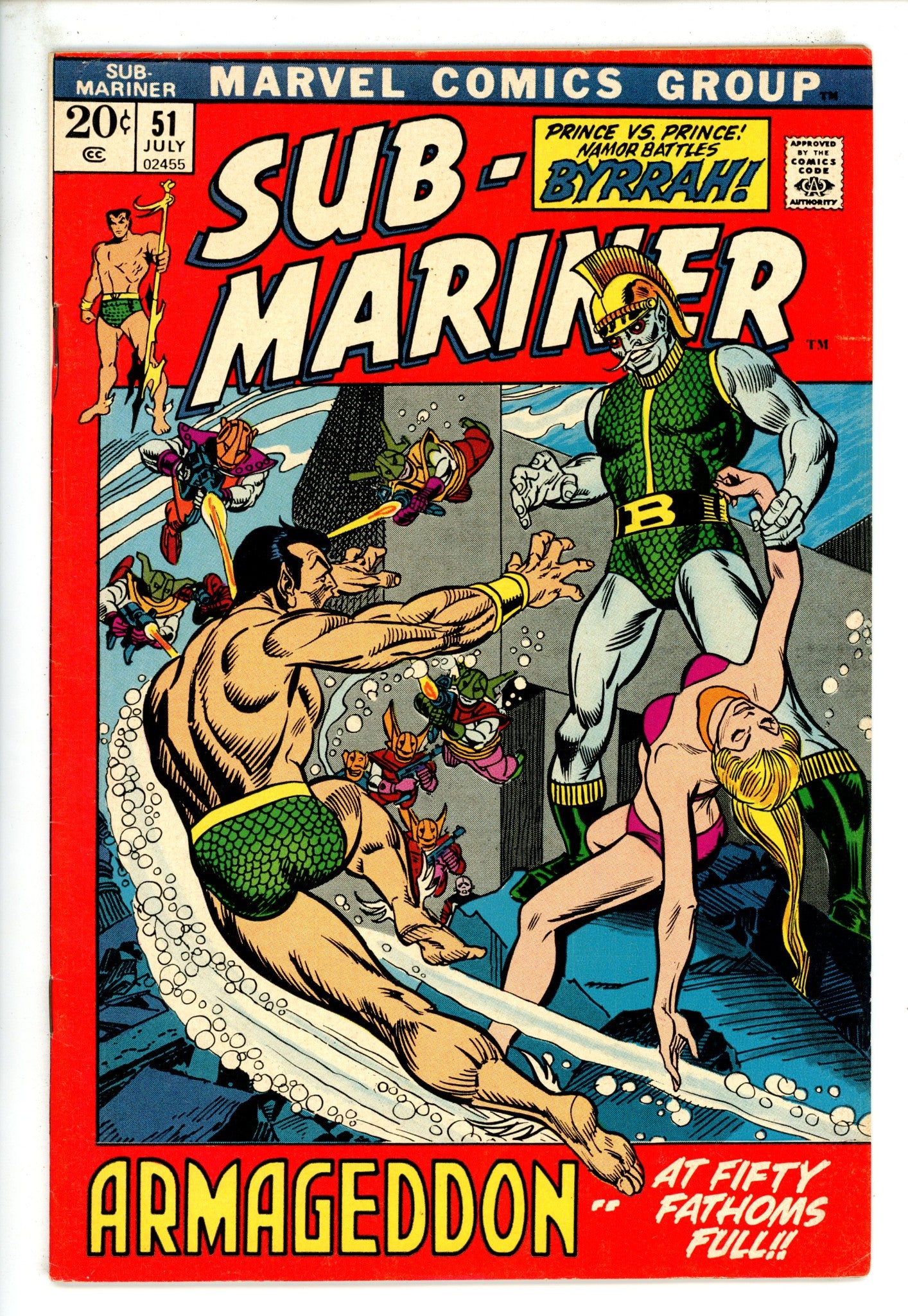 Sub-Mariner Vol 1 51 FN (1972)