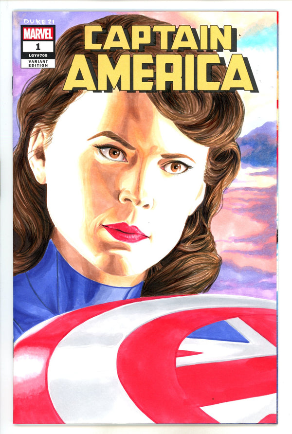 Captain America Vol 9 1 Blank Variant With David Duke Sketch