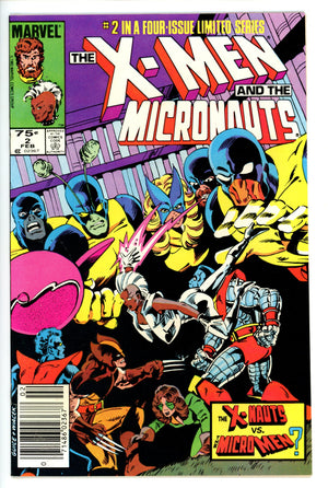 The X-Men and the Micronauts 2 Canadian NM-
