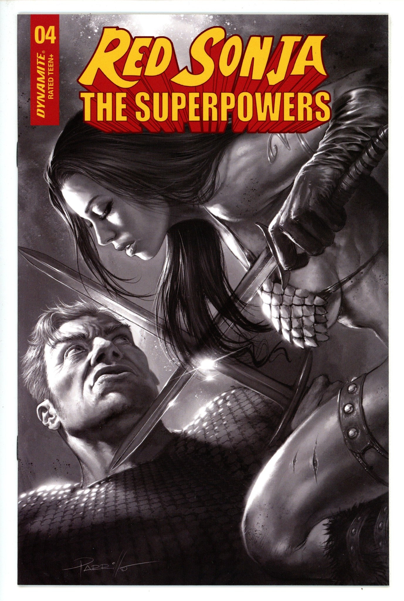 Red Sonja and the Superpowers 4 Parrillo Variant