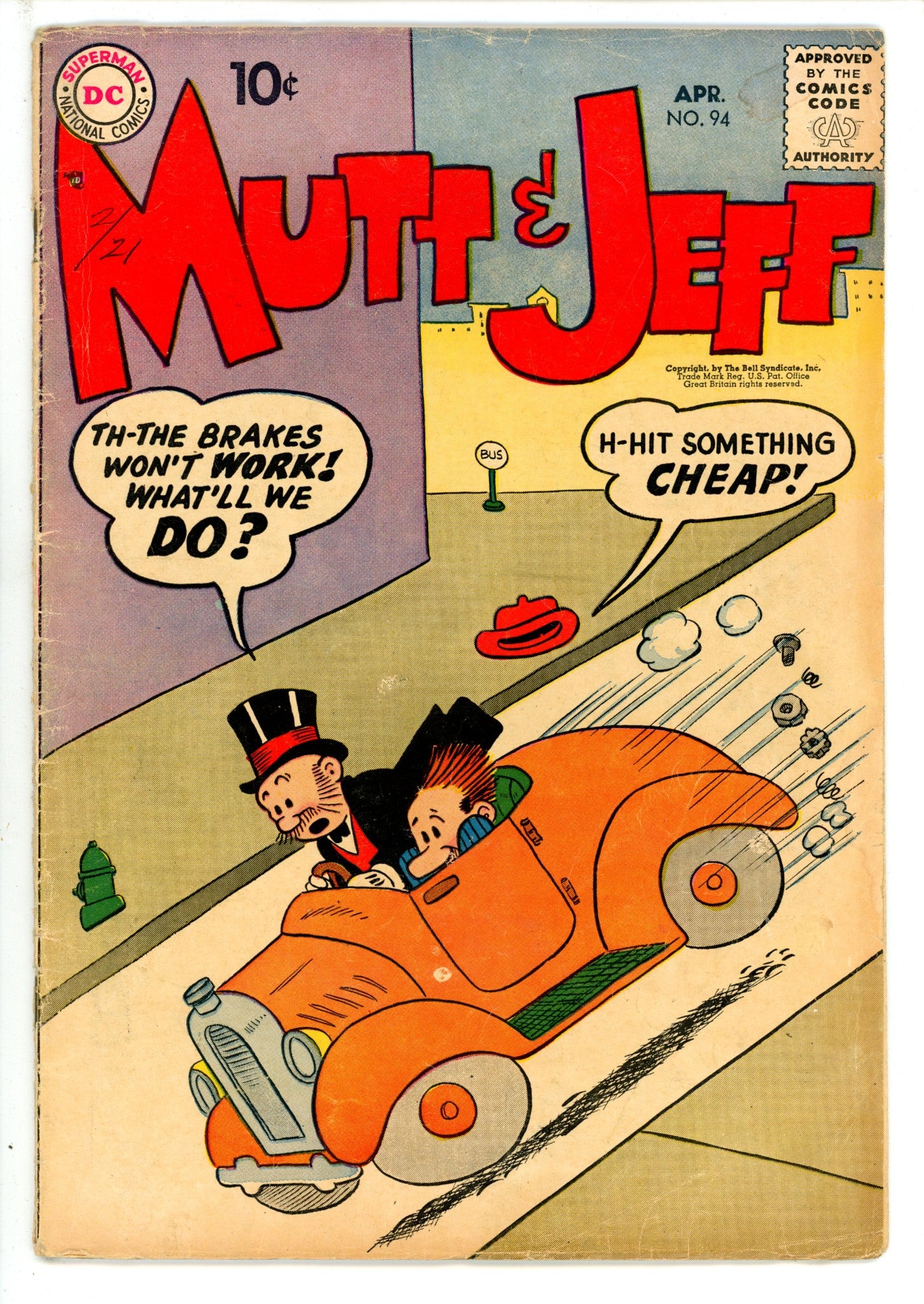 Mutt & Jeff 94 VG (1957)
