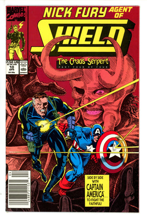 Nick Fury, Agent of S.H.I.E.L.D. Vol 4 10 Newsstand (1990)