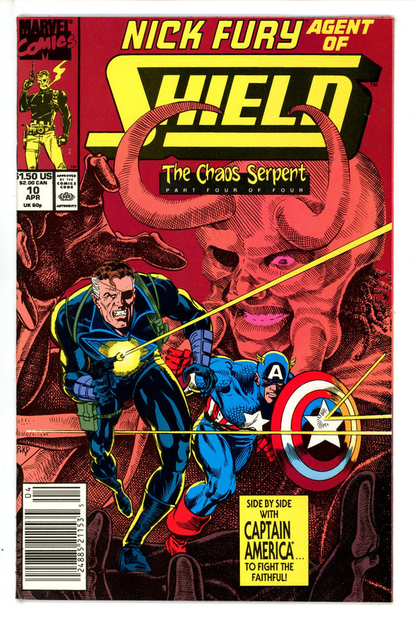 Nick Fury, Agent of S.H.I.E.L.D. Vol 4 10 Newsstand (1990)