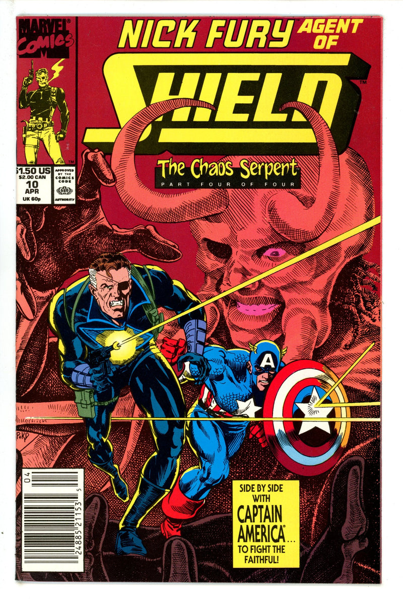 Nick Fury, Agent of S.H.I.E.L.D. Vol 4 10 Newsstand (1990)