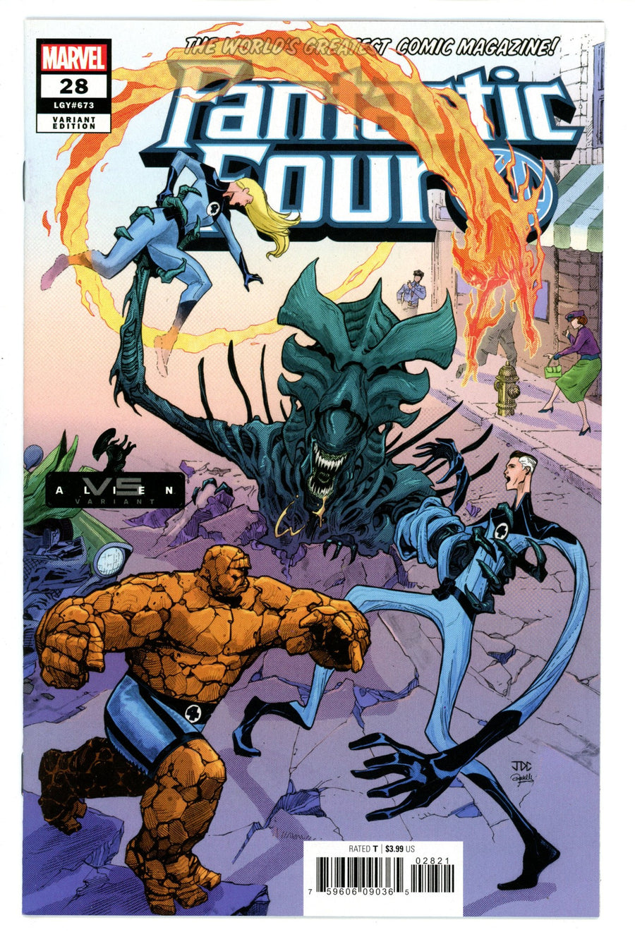 Fantastic Four Vol 6 28 (673) Cassara Variant