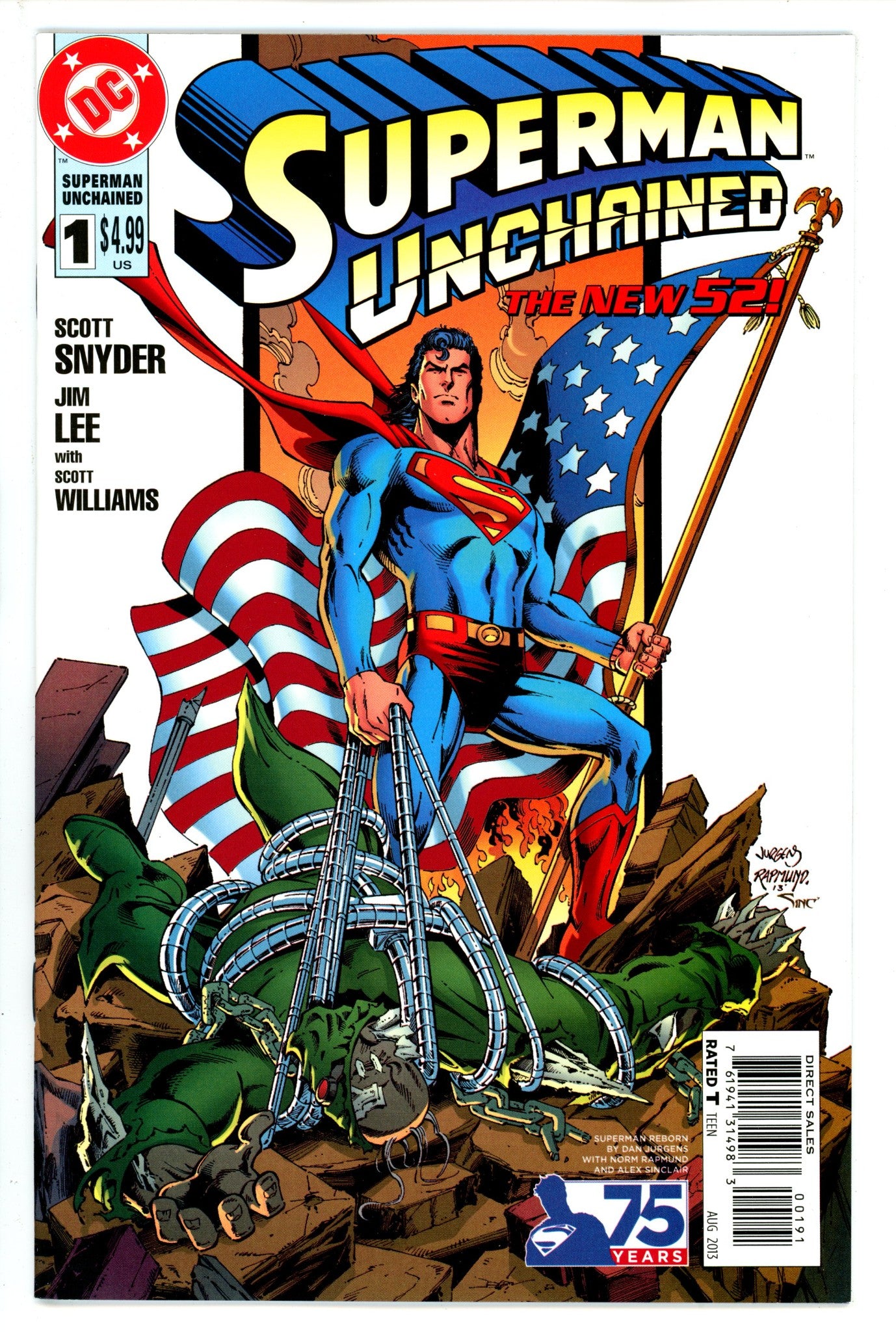 Superman Unchained 1 Jurgens Variant NM