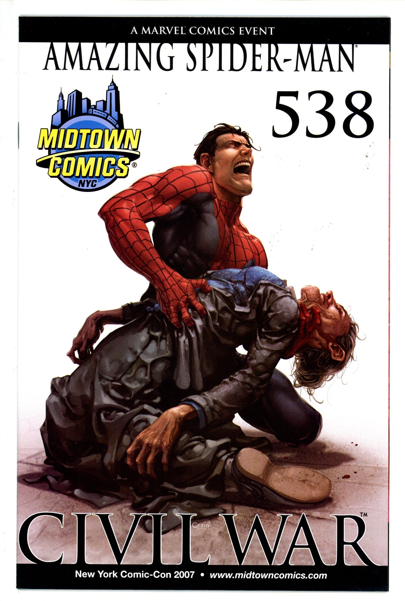The Amazing Spider-Man Vol 2 538 Crain Midtown Variant VF/NM
