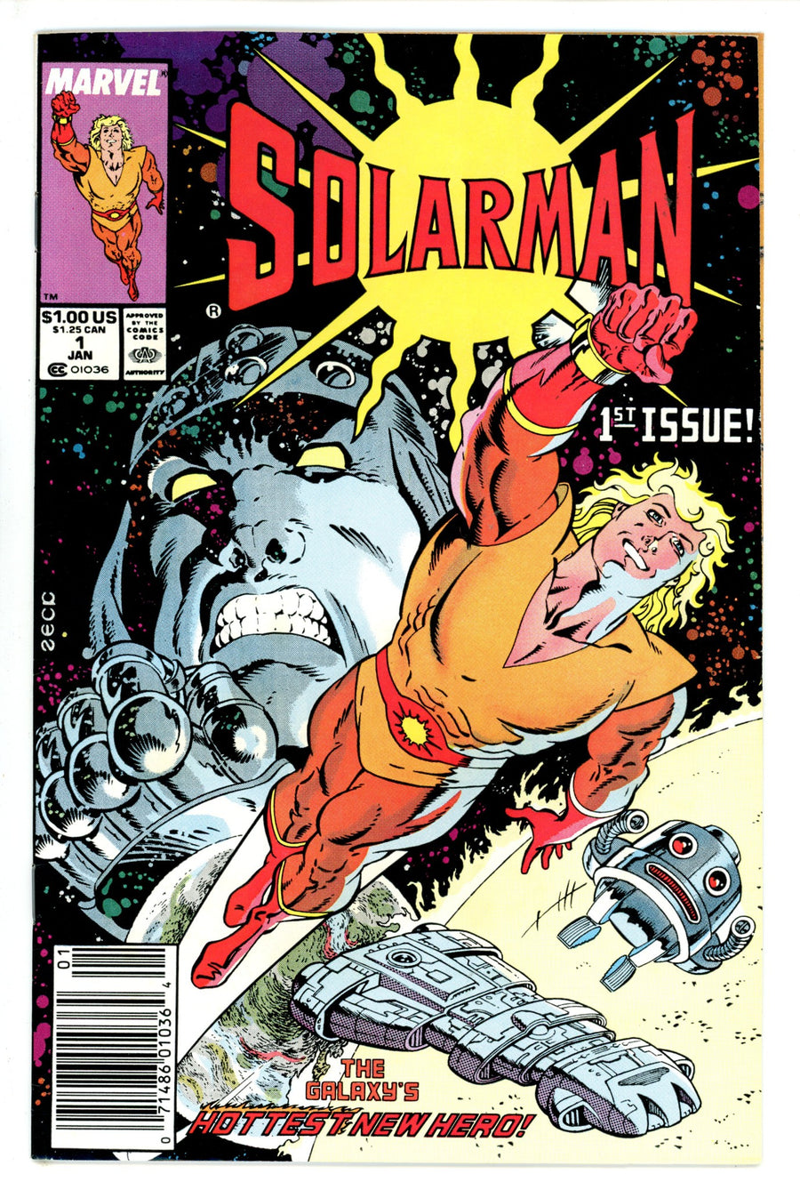 Solarman 1 Newsstand VF- (1989)