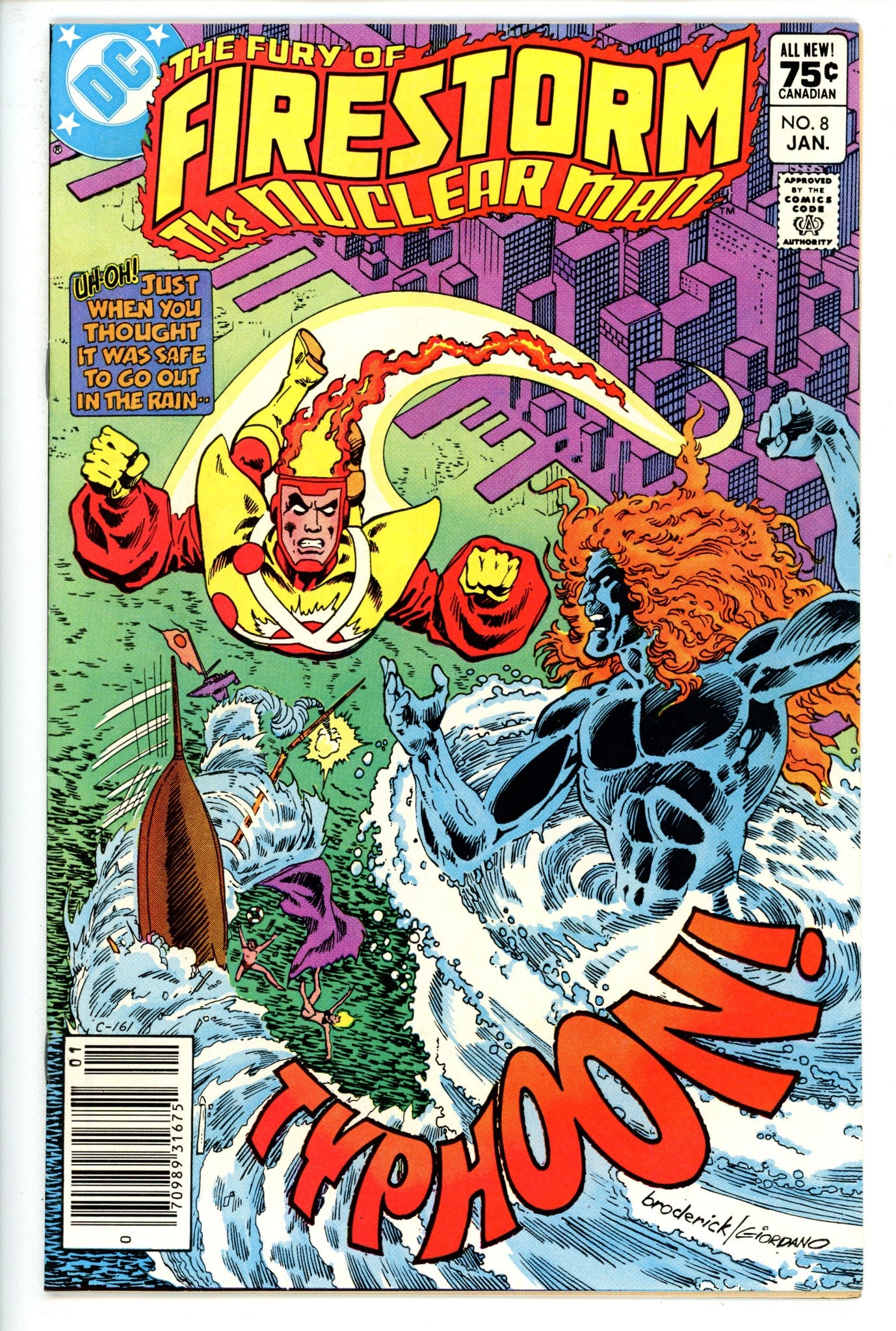 The Fury of Firestorm Vol 2 8 Canadian FN/VF