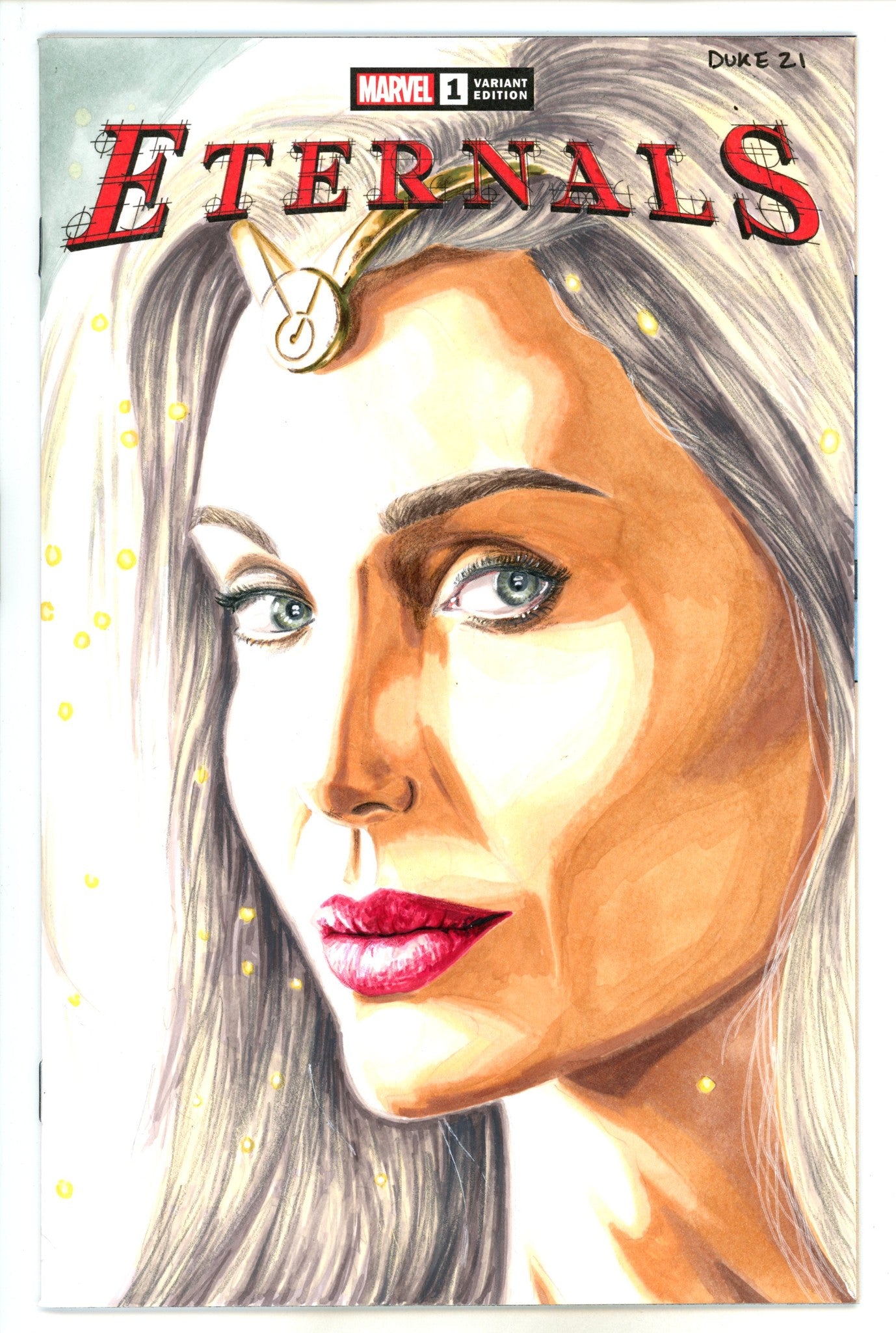 Eternals Vol 5 1 Blank Variant With David Duke Sketch