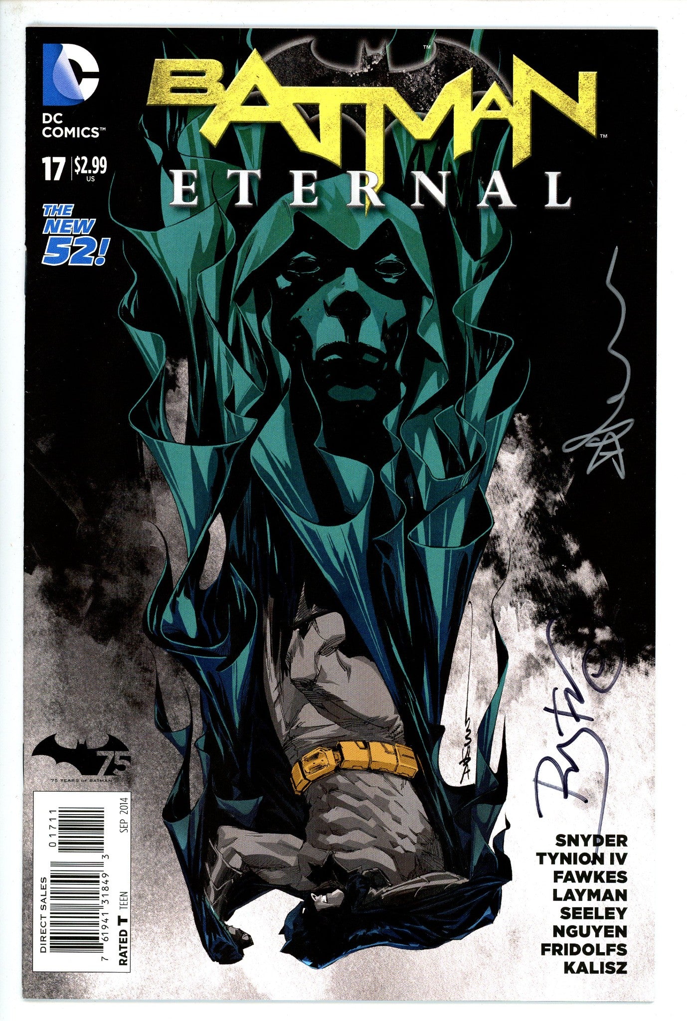 Batman Eternal 17 Signed Nguyen, Fawkes-DC-CaptCan Comics Inc
