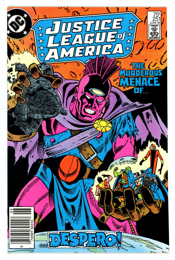 Justice League of America Vol 1 251 Newsstand (1986)