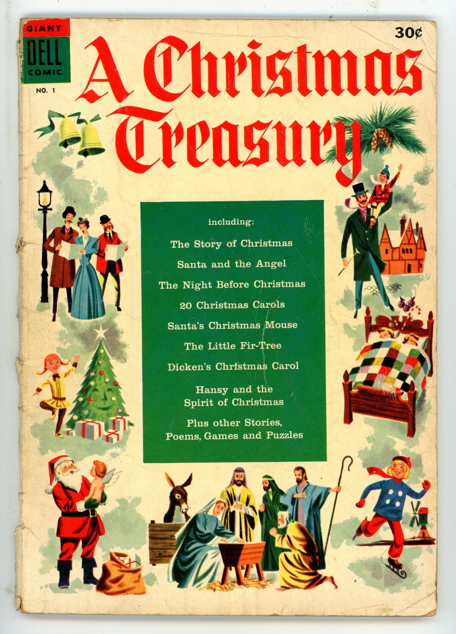 A Christmas Treasury 1 30C Price Variant GD+ (1954)