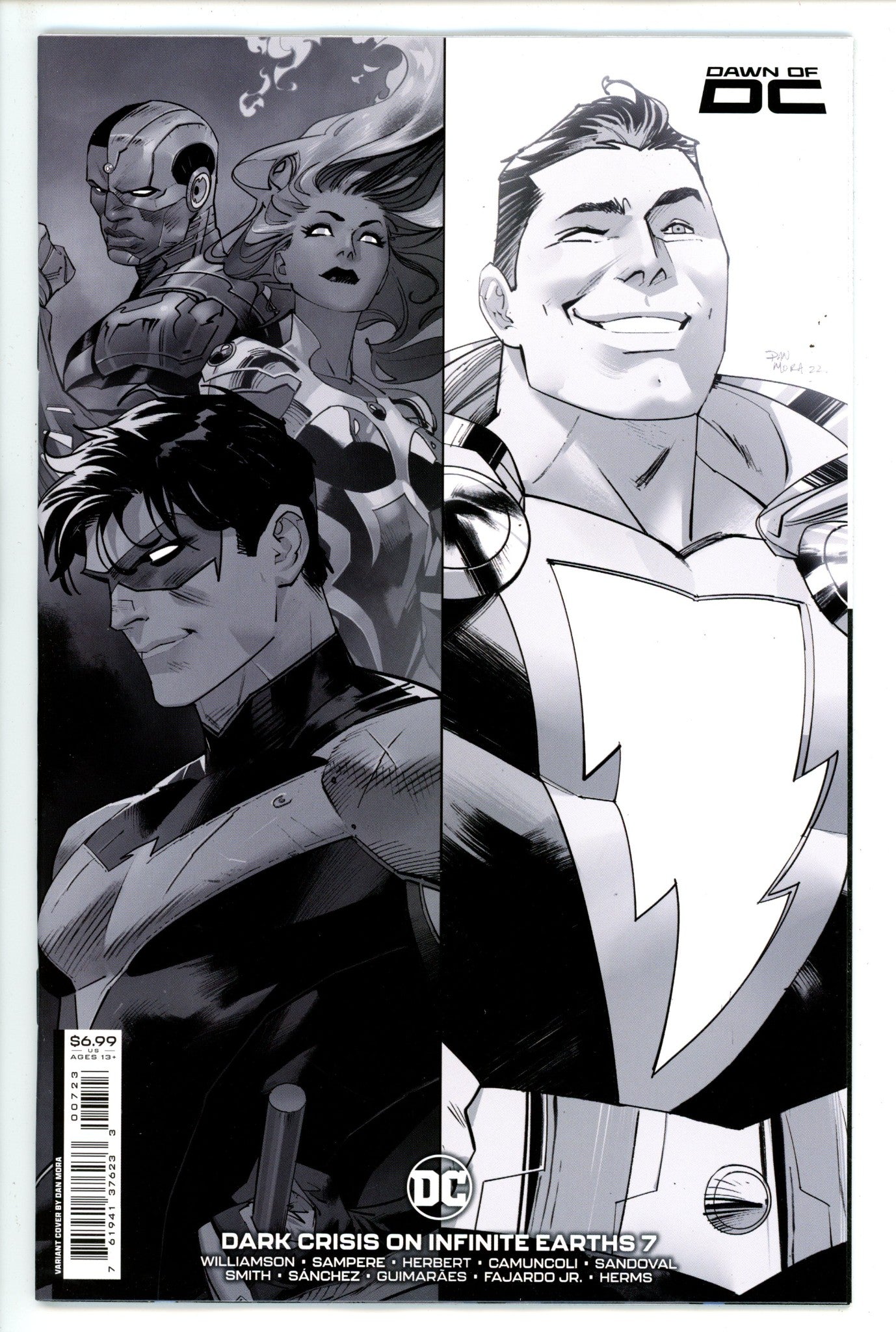 Dark Crisis on Infinite Earths 7 Mora Dawn of DC 4 Variant (2022)