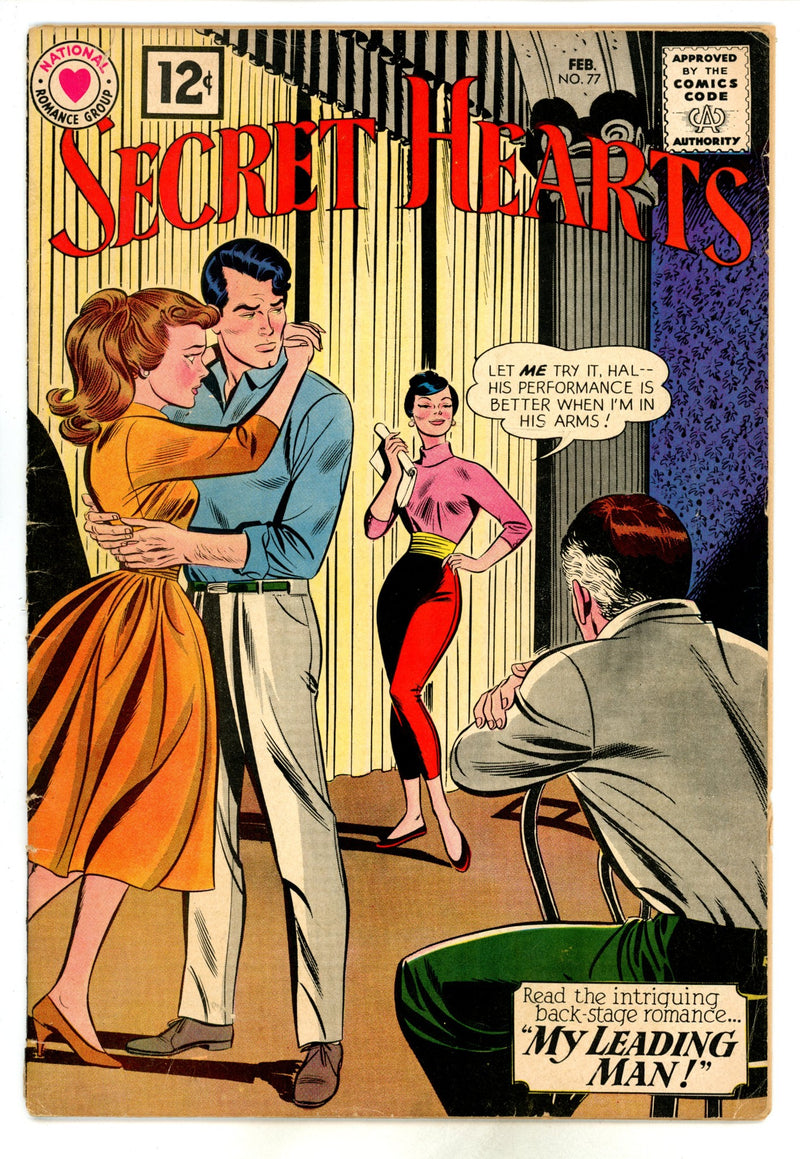 Secret Hearts 77 Manufactured W/O Top Staple VG+