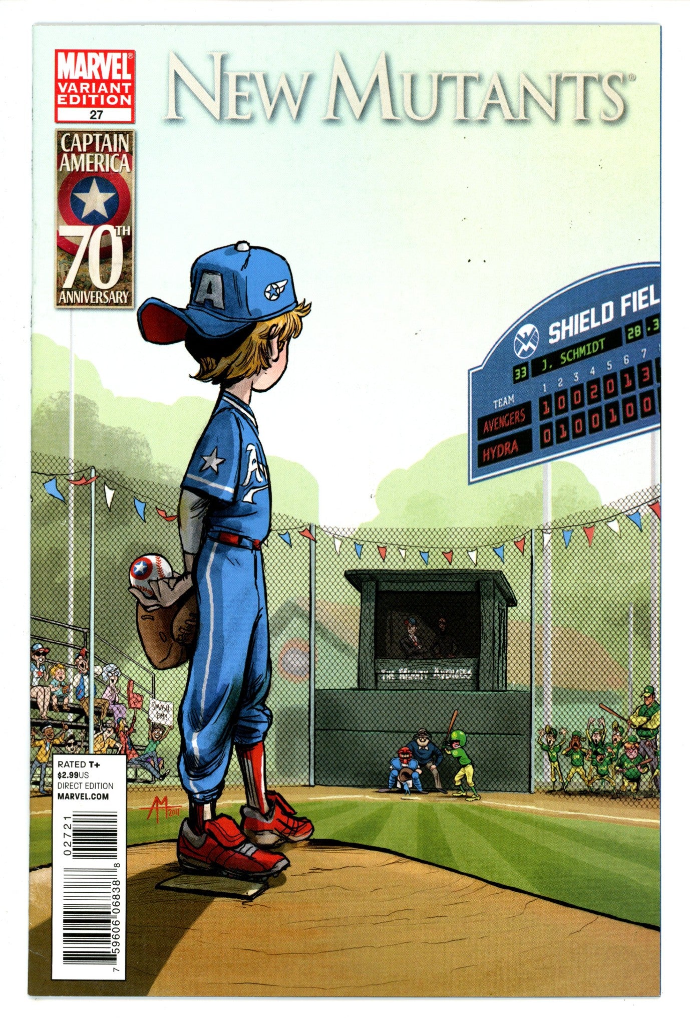 New Mutants Vol 3 27 Madison Captain America Incentive Variant VF- (2011)