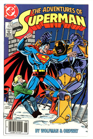 Adventures of Superman 429 Newsstand (1987)
