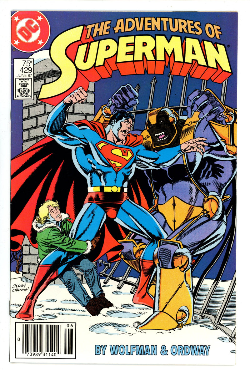 Adventures of Superman 429 Newsstand (1987)