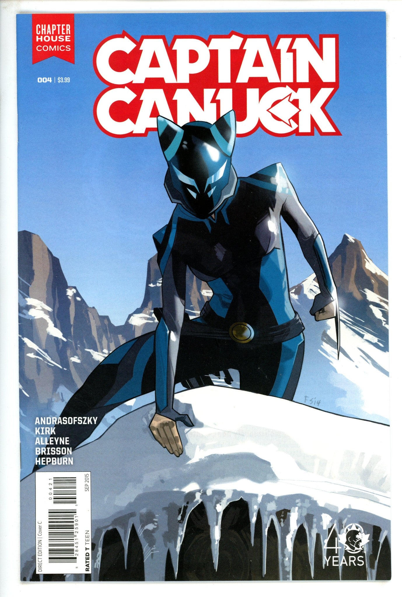 Captain Canuck Vol 1 4 Staples Incentive Variant (2015)