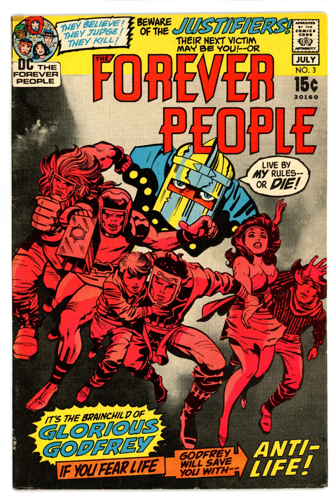 The Forever People Vol 1 3 VG/FN
