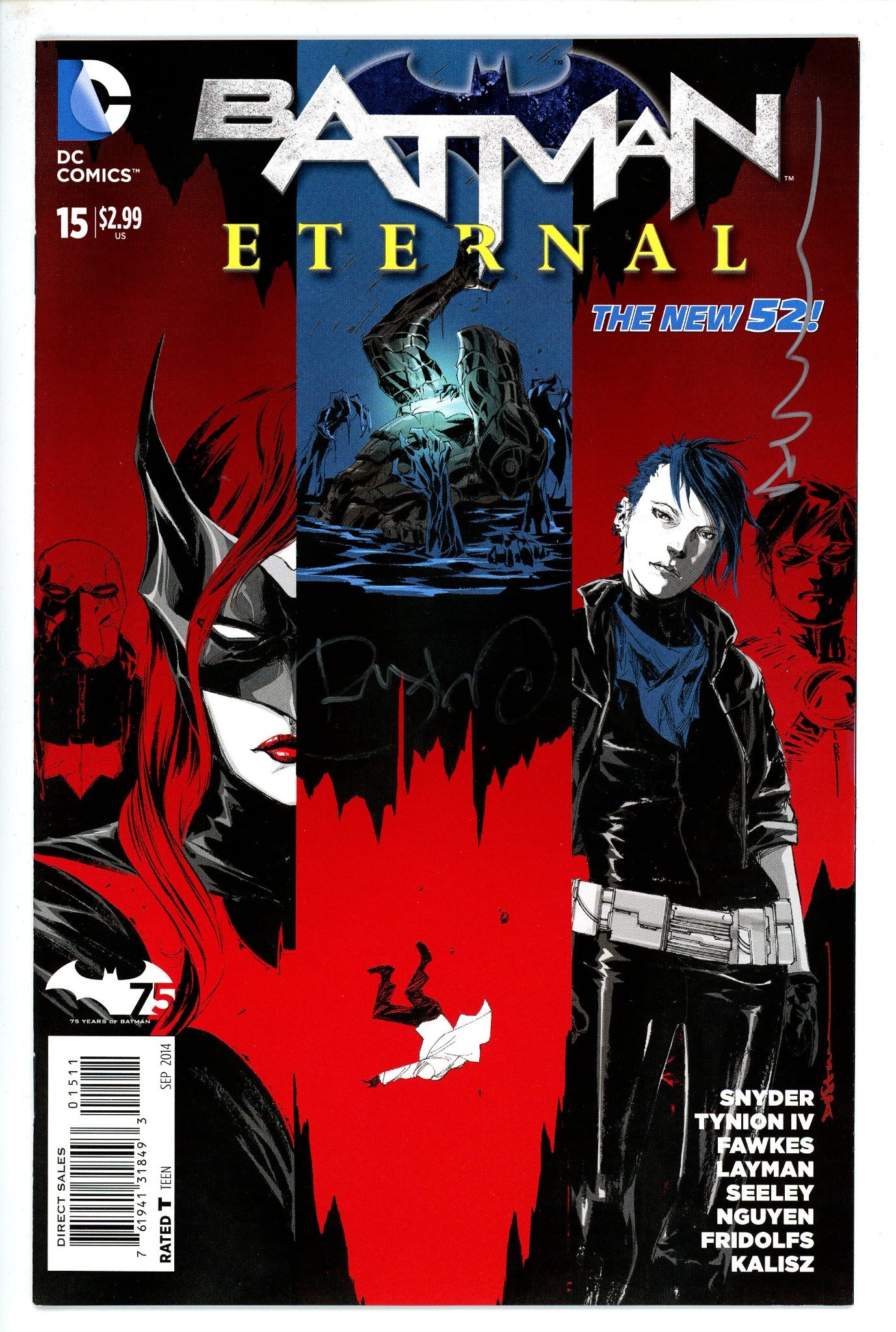 Batman Eternal 15 Signed Nguyen, Fawkes-DC-CaptCan Comics Inc