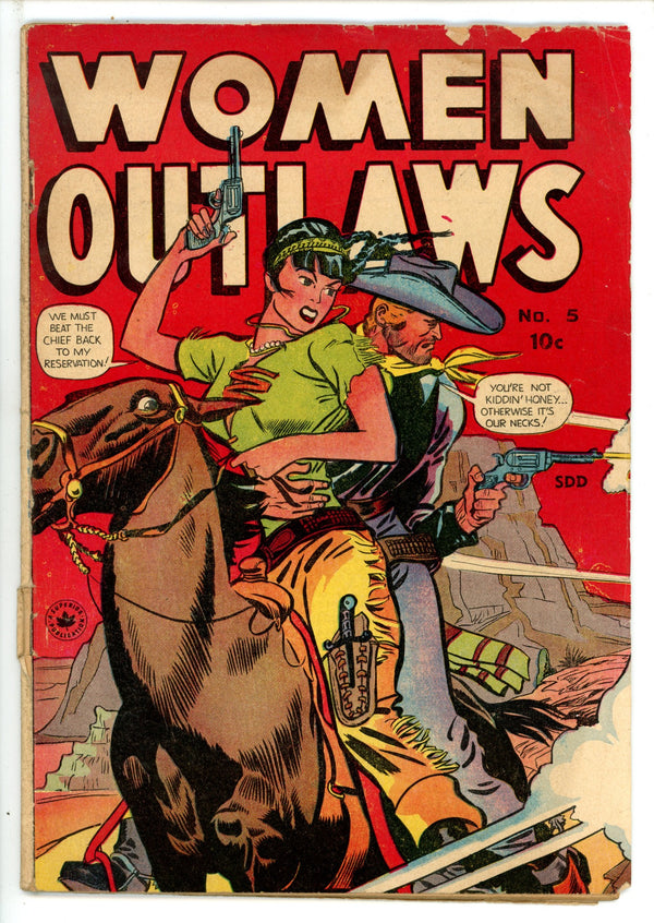 Women Outlaws 5 Canadian Price Variant GD+ (1949)